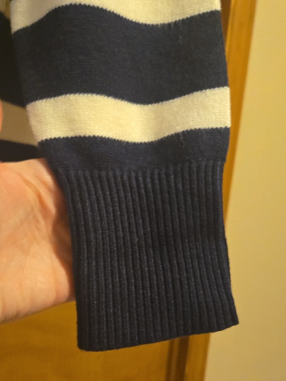 Blu Pepper Navy and White Striped Crewneck Sweater NWT - Picture 10 of 13